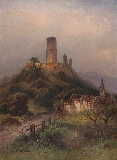 Die Godesburg, Castillo de Godesburg, 1923 de Nicolai Astudin