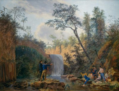 Expedición botánica francesa a América, óleo sobre lienzo de Nicolas-Didier Boguet (1755-1839) de Nicolas Didier Boguet