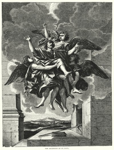 La ascensión de San Pablo de Nicolas (after) Poussin