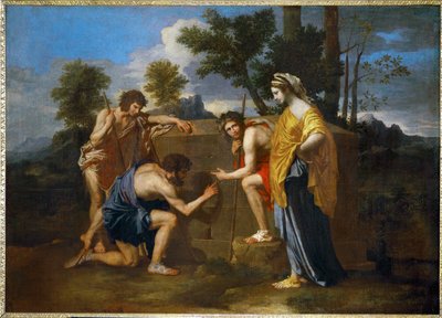 Pastores de Arcadia ... de Nicolas (attr.to) Poussin