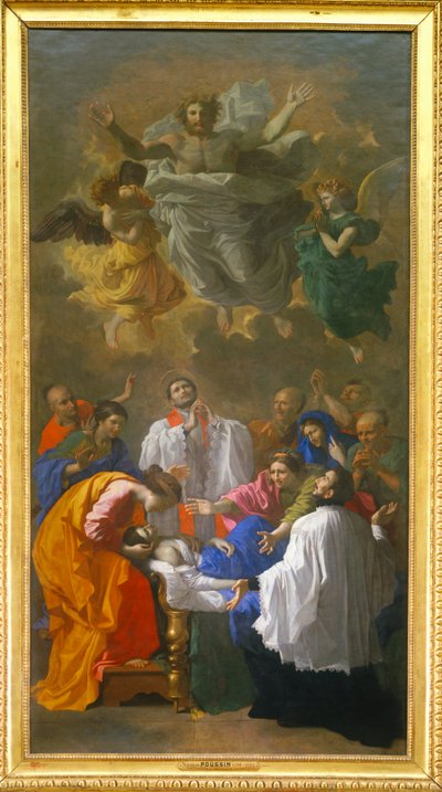 San Francisco-Xavier resucitando a la hija de un habitante de Cangoxima en Japón - San Francisco-Xavier resucitando a un habitante de Cangoxima en Japón ... de Nicolas (attr.to) Poussin