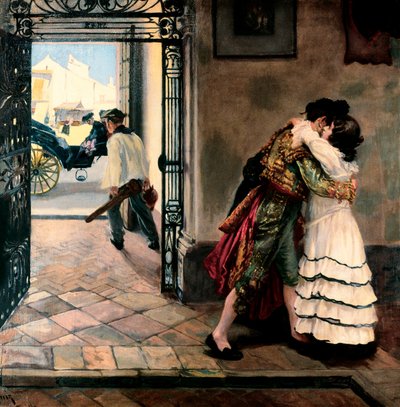 La despedida del torero. Finales del siglo XIX y principios del siglo XX. Colección privada. de Nicolas Alperiz