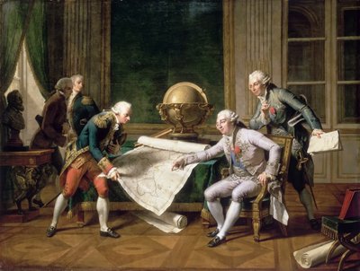 Luis XVI da instrucciones al Capitán La Pérouse, 29 de junio de 1785 de Nicolas André Monsiaux