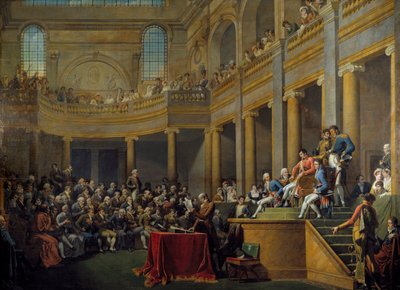 Consulado de la República Cisalpina reunido en comicios en Lyon, 1808 de Nicolas Andre Monsiau