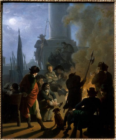 Un vivac revolucionario en 1789 Pintura de Nicolas Taunay (1755-1830) de Nicolas Antoine Taunay