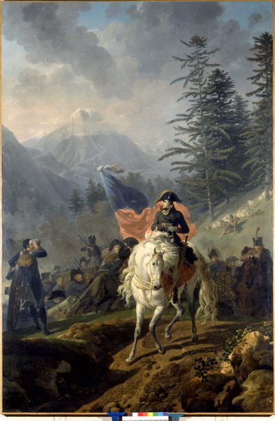 Napoleón Bonaparte cruzando el Col de Saint Bernard de Nicolas Antoine Taunay