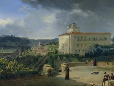 Vista de la Villa Medici, Roma de Nicolas Antoine Taunay