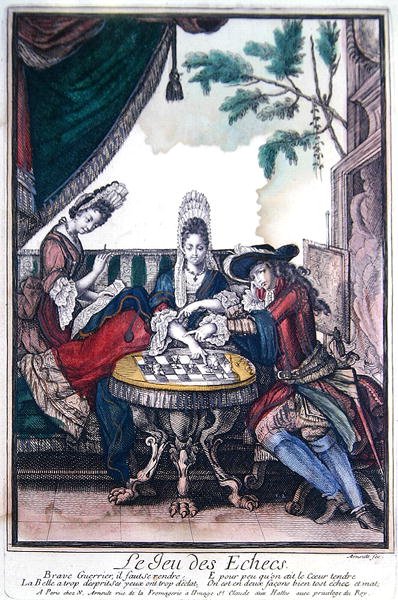 El Juego de Ajedrez, finales del siglo XVII de Nicolas Arnoult