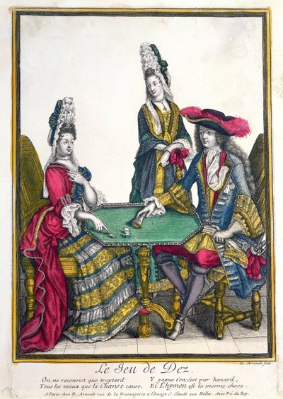 Le Jeu de Dez (Juego de Dados), finales del siglo XVII de Nicolas Arnoult