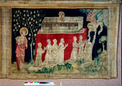 Tapiz Apocalipsis, Cartones del pintor Hennequin de Bruges, taller de Nicolas Bataille. No. 13, Quinto Sello: Las Almas de los Mártires de Nicolas Bataille