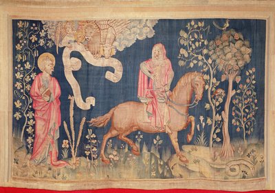 Hambre en el Caballo Negro, del Tapiz del Apocalipsis de Angers, 1373-87 de Nicolas Bataille