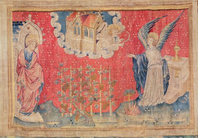 La cosecha de los condenados, del Tapiz del Apocalipsis de Angers, 1373-87 (tapiz) de Nicolas Bataille