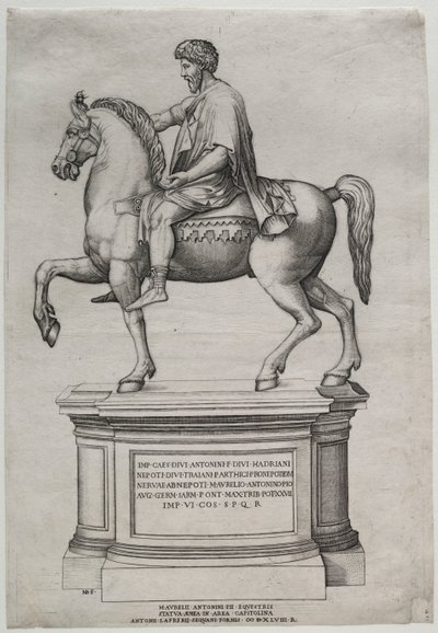 Estatua ecuestre de Marco Aurelio de Nicolas Beatrizet
