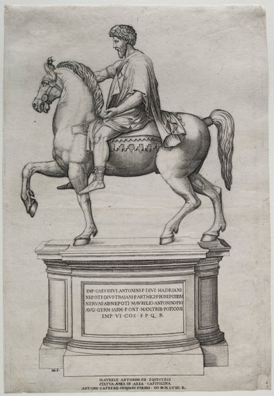 Estatua Ecuestre de Marco Aurelio de Nicolas Beatrizet