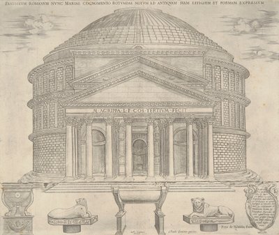 Pantheum Romanum nunc Mariae Cognomento de Nicolas Beatrizet