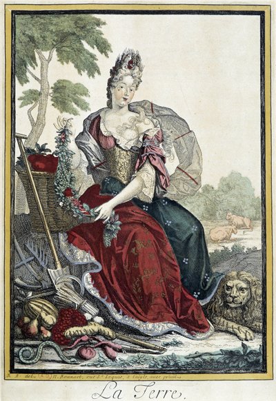 Alegoría de la Tierra de Nicolas Bonnart