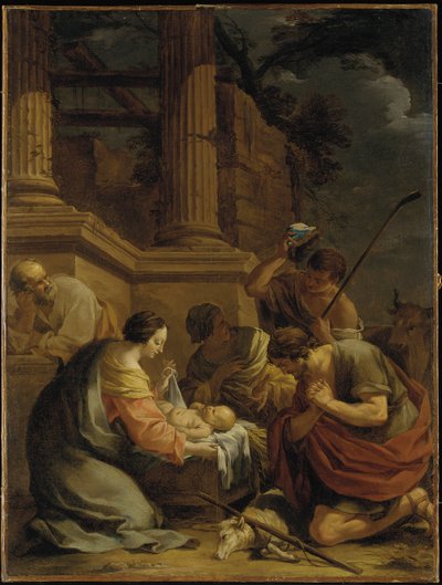 La adoración de los pastores de Nicolas Chaperon