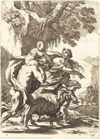 Fauno y Bacante con un Niño de Nicolas Chapron