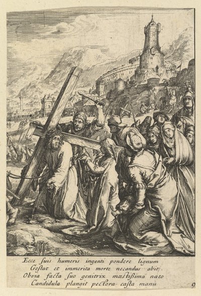 Cristo llevando la cruz, de La Pasión de Cristo de Nicolas Cochin