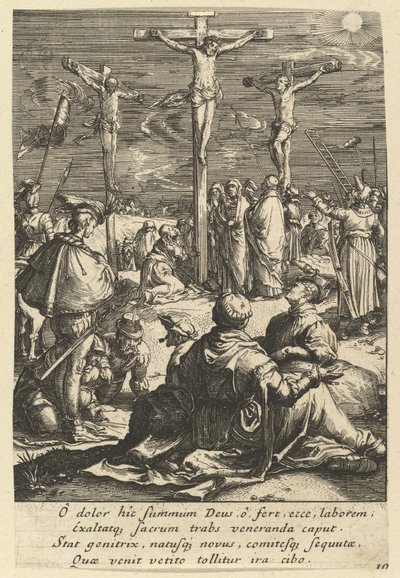 Cristo en la cruz, de La Pasión de Cristo de Nicolas Cochin