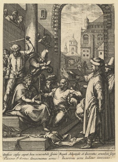 La Coronación con Espinas, de La Pasión de Cristo de Nicolas Cochin