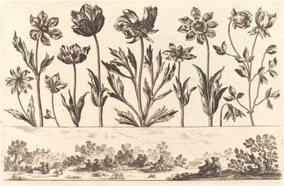 Impresión de flores n.º 1 de Nicolas Cochin after Balthasar Moncornet