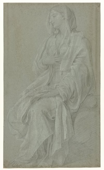 virgen sentada de Nicolas Colombel