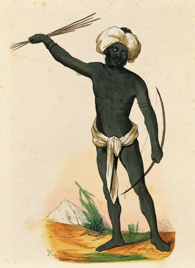 Aborigen de la isla de Vatou-Lele (Islas Fiji) de Nicolas Dally