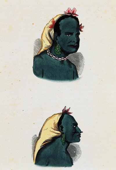 Nativo de Vanou y jefe de Vanou (Vanikoro) de Nicolas Dally