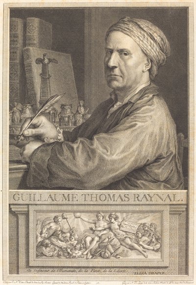 Guillaume Thomas Raynal de Nicolas Delaunay after Charles Nicolas Cochin II