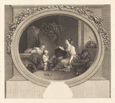 Dígame por favor de Nicolas Delaunay after Jean Honoré Fragonard