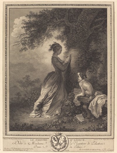 El cifrado de amor de Nicolas Delaunay after Jean Honoré Fragonard