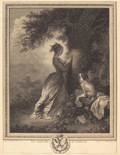 El cifrado de amor de Nicolas Delaunay after Jean Honoré Fragonard