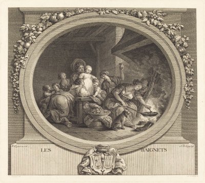 Los buñuelos de Nicolas Delaunay after Jean Honoré Fragonard