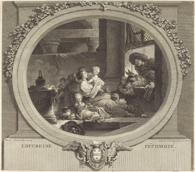 La feliz fecundidad de Nicolas Delaunay after Jean Honoré Fragonard
