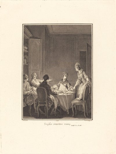 Sophie recupérate de Nicolas Delaunay after Jean Michel Moreau