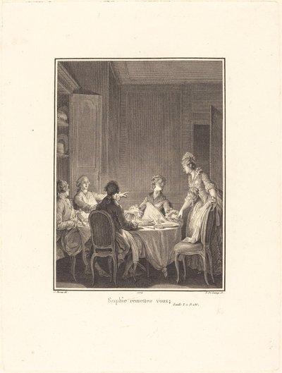 Sophie, recupérate de Nicolas Delaunay after Jean Michel Moreau