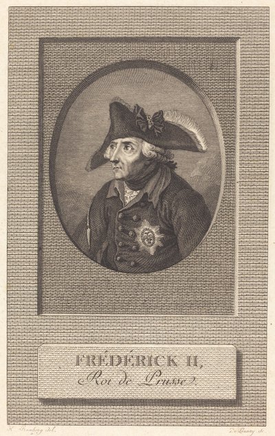 Federico el Grande, Rey de Prusia de Nicolas Delaunay after Johann Heinrich Ramberg