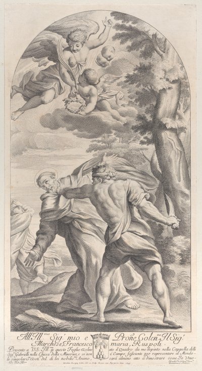 Martirio de un santo de Nicolas Dorigny