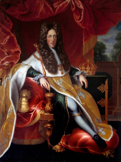 Retrato de pie de Leopoldo I (1679-1729) Duque de Lorena en 1703. Pintura de Nicolas Dupuy (1650-1711) de Nicolas Dupuy