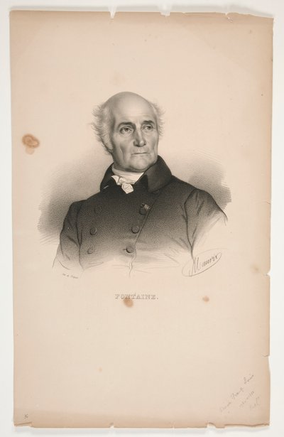 Retrato de Pierre-Francois-L?onard Fontaine de Nicolas Eustache Maurin