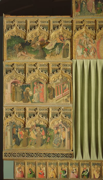 Retablo de la vida de la Virgen y San Francisco de Asís de Nicolas Frances