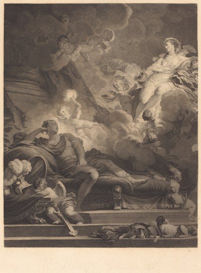El Sueño del Amor de Nicolas François Regnault after Jean Honoré Fragonard
