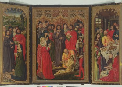 Resurrección de Lázaro, tríptico de Nicolas Froment