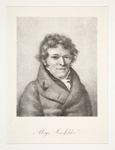 Retrato de Aloys Senefelder de Nicolas Henri Jacob