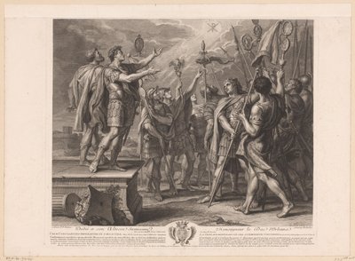 La Señal de la Cruz se Aparece en el Cielo al Emperador Constantino Crux Constantino imperatori in coelo visa / La croix apparoit dans le ciel a l