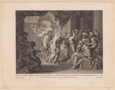 Jesús de doce años en el templo de Nicolas Henri Tardieu