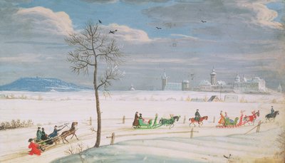 Snowscape alemán con trineos de Nicolas Hoffmann