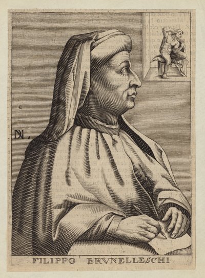 Filippo Brunelleschi, arquitecto e ingeniero italiano de Nicolas II de Larmessin