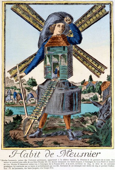 Habit de Meunier - grabado por Nicolas Larmessin de Nicolas II de Larmessin
